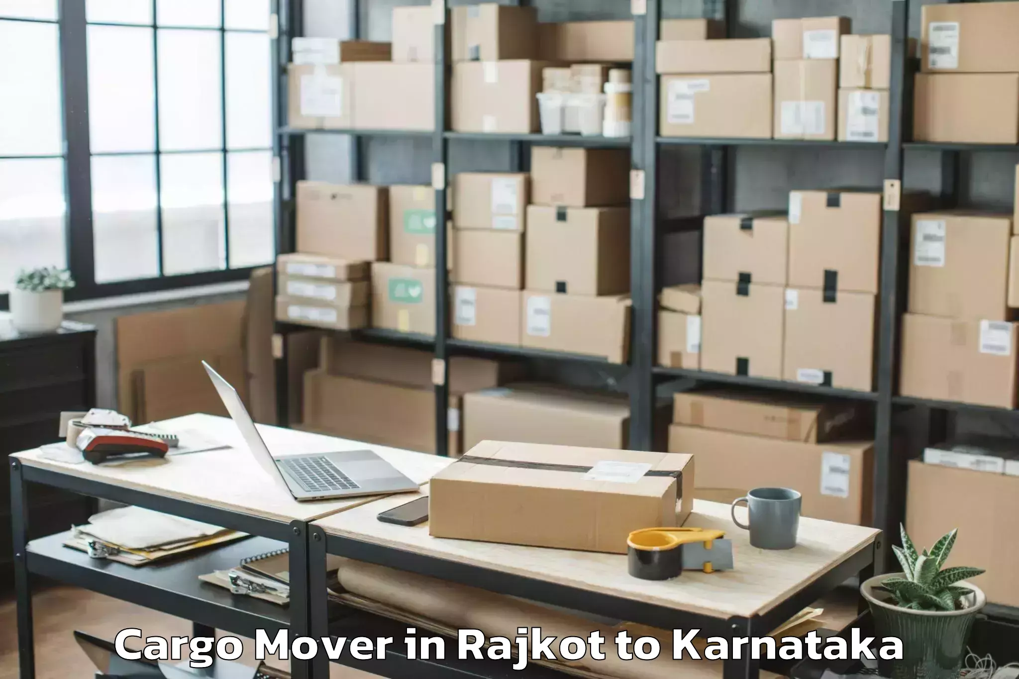 Book Rajkot to Raybag Cargo Mover